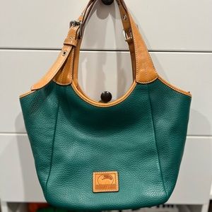Dooney and Bourke Green and Brown handbag